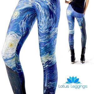 Lotus Leggings Starry Night Leggings L